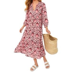 Tuckernuck Poppy kat Long Sleeve Salty Paloma Caftan XL